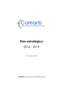 Plan estratégico 2016 - 2019 - Comisión Arbitral del Convenio