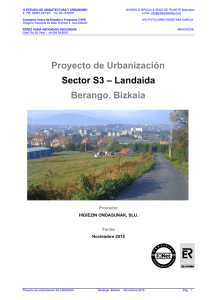 proyecto de urbanización Landaida I