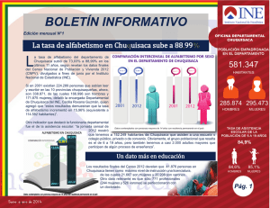boletín informativo - Instituto Nacional de Estadística de Bolivia