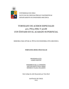 TORNEADO DE ACEROS ESPECIALES 410, PH13