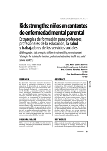 Kids strengths: niños en contextos de enfermedad mental parental