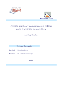 pdf Opinión pública y comunicación política en la transición