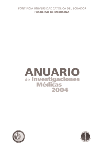 Anuario 2004 - Pontificia Universidad Católica del Ecuador