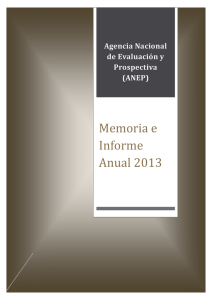 Memoria e Informe Anual 2013 - Ministerio de Economía y