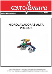HIDROLAVADORAS ALTA PRESION