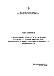 tesis doctoral construcción y utilización de un modelo estocástico