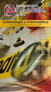 Criminología y Criminalística - Universidad De La Salle Bajío