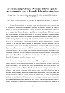 Inversión Extranjera Directa y Comercio Exterior españoles: sus