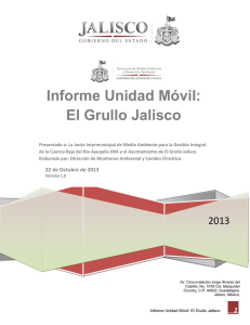 Informe Unidad Móvil: El Grullo Jalisco