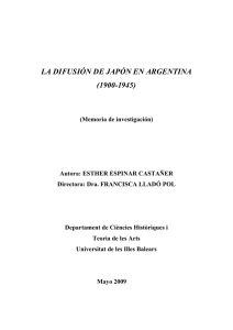la difusión de japón en argentina (1900-1945)