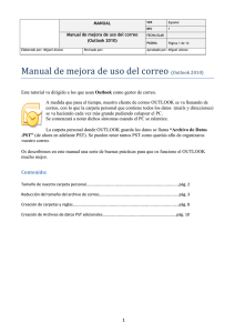 Manual de mejora de uso del correo (Outlook 2010)
