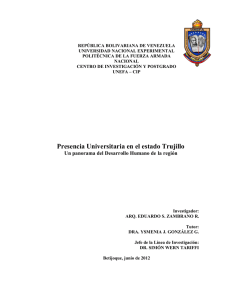 Presencia Universitaria en el estado Trujillo
