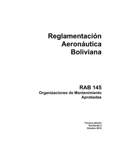 Reglamentación Aeronáutica Boliviana