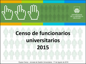 Presentación. Censo Funcionarios Universitarios 2015