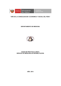 “AÑO DE LA CONSOLIDACION ECONOMICA Y SOCIAL DEL PERU