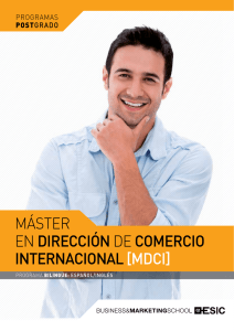 Máster eN DIRECCIÓN De COMERCIO INTERNACIONAL