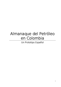Almanaque del Petróleo en Colombia