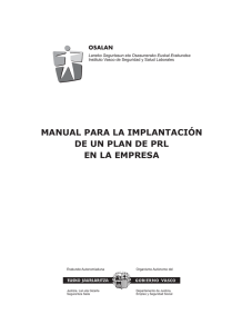 manual para la implantación de un plan de prl en la
