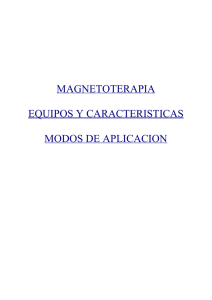 magnetoterapia equipos y caracteristicas modos de aplicacion