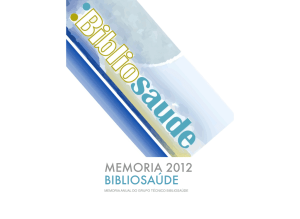 Memoria BS 2012d1 - Bibliosaúde