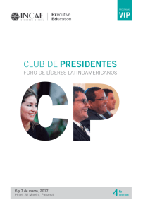CLUB DE PRESIDENTES - INCAE Business School