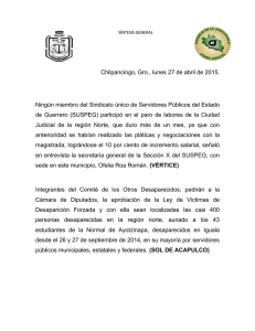 Chilpancingo, Gro., lunes 27 de abril de 2015. Ningún miembro del