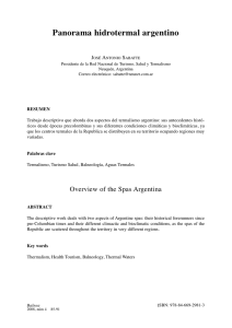 Panorama hidrotermal argentino - Revistas Científicas Complutenses