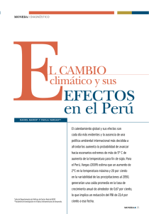 El cambio climático y sus efectos en el Perú