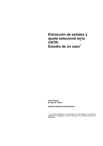 Extracción de señales y ajuste estacional en la CNTR