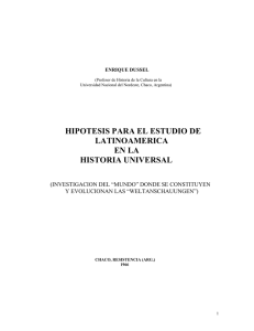 hipotesis para el estudio de latinoamerica en la