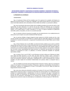 decreto de urgencia nº 018-2012