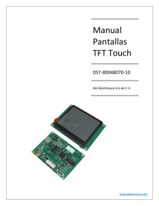 Manual Pantallas TFT Touch