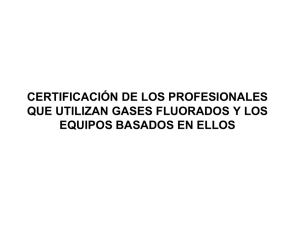 Certificacion profesional gases fluorados