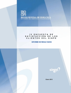 Informe IV Encuesta de Satisfacción de los Asociados al SINPE
