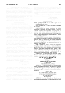Decreto-Ley 230 De Puertos. - Programa de las Naciones Unidas