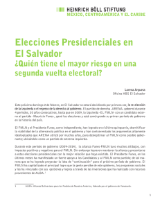 Elecciones Presidenciales en El Salvador