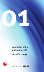 Normativa sobre la espirometría (revisión 2013)