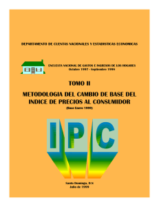 Metodología del Cambio de Base del IPC, Enero 1999