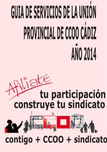 Guía de Servicios de CCOO Cádiz