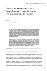 consolidación democrática y poder judicial: los riesgos de