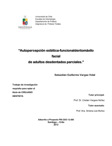 “Autopercepción estética-funcionaldentomáxilo facial de adultos