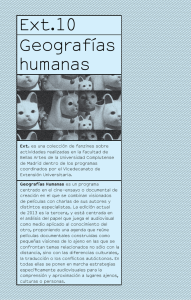 Ext.10 Geografías humanas - Facultad de Bellas Artes