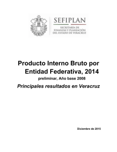 Producto Interno Bruto por Entidad Federativa, 2014