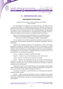 Anuncio 201403605 - Boletín Oficial de la Provincia de Burgos