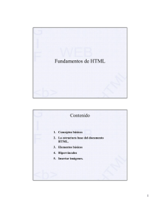 fundamentos de html