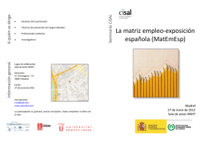La matriz empleo-exposición española (MatEmEsp)