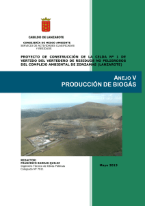 producción de biogás - Cabildo de Lanzarote.
