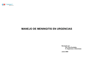 MANEJO DE MENINGITIS EN URGENCIAS
