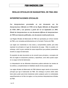Interpretaciones Oficiales FIBA 2004