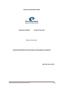 CO-001-EPP-OSC-2014 Objeto de Contratación